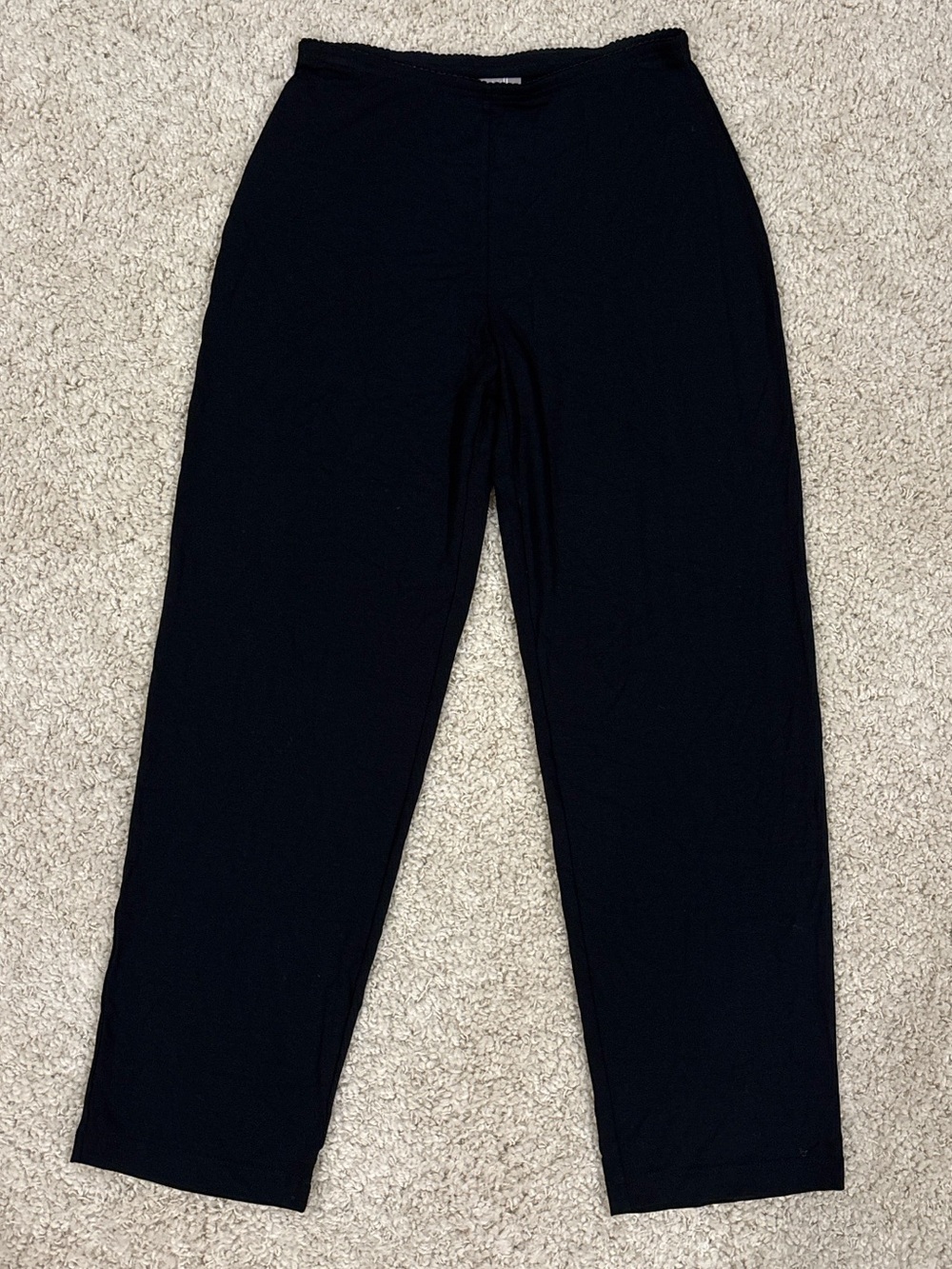 NWOT J. Jill Petite Women's Black Stretch Wide Leg Rayon Casual Pants Size Small